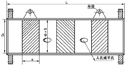 煤氣靜態混合器結構尺寸